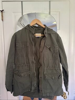 Universal Thread Olive Hooded Field Jacket